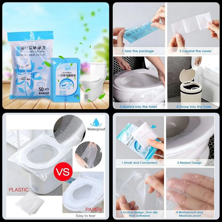 کاور یکبار مصرف توالت فرنگی پک ده عددی